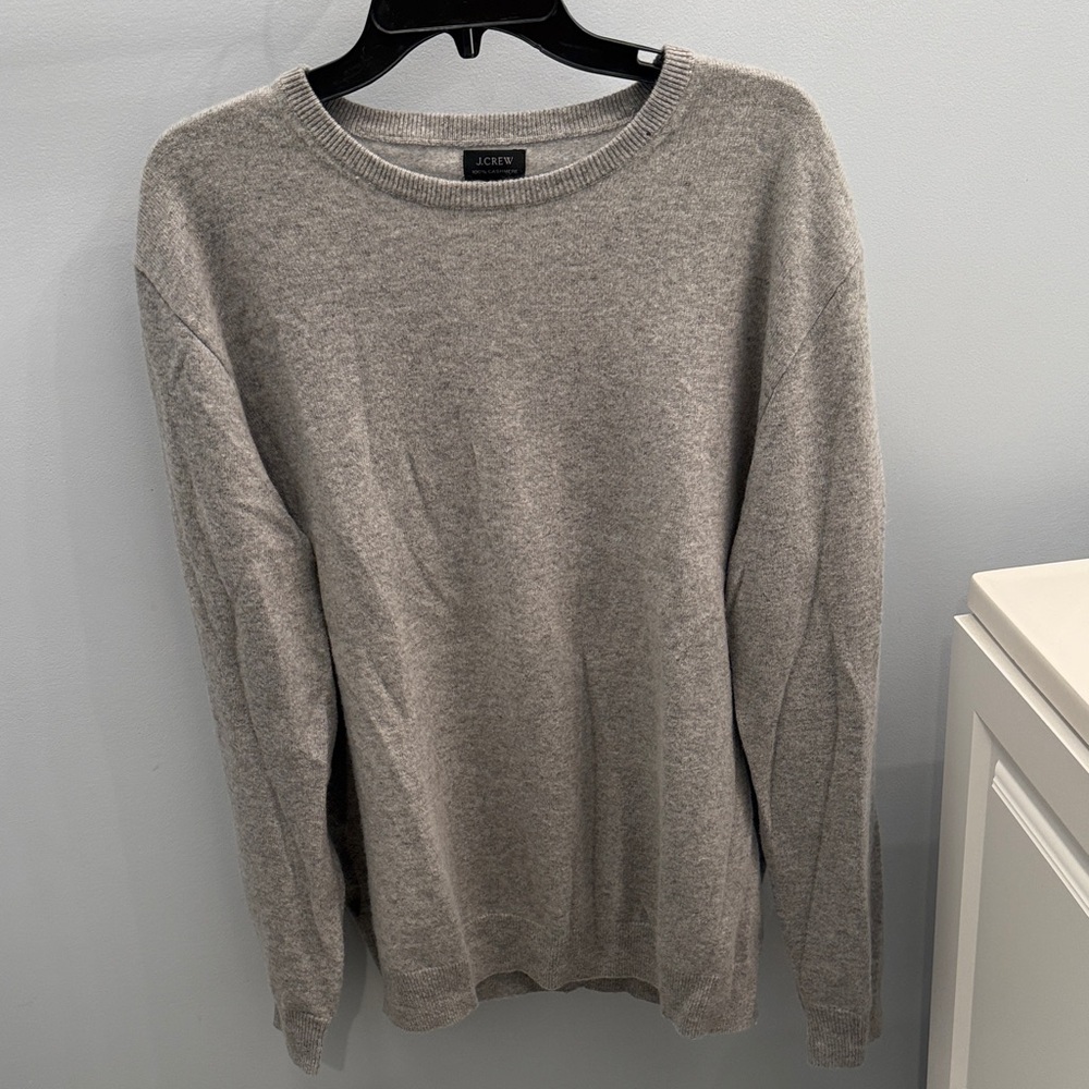 J. Crew Men's Classic Gray Crewneck Sweater